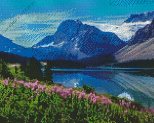 Bow Lake Canada Diamond Painting