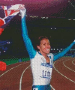 Cathy Freeman Runner Diamond Painting