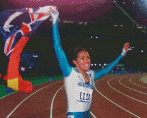 Cathy Freeman Runner Diamond Painting