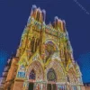 Christmas Reims Cathedral Diamond Painting