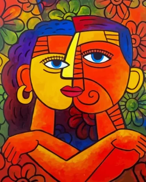 Cubism Couple Art Diamond Painting