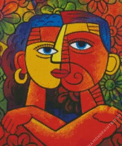 Cubism Couple Art Diamond Painting