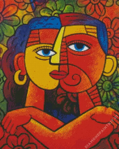 Cubism Couple Art Diamond Painting