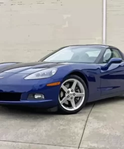 Dark Blue 2005 Corvette Diamond Painting