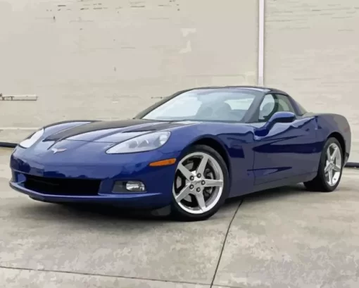 Dark Blue 2005 Corvette Diamond Painting