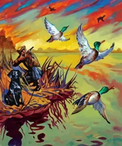 Duck Hunting Diamond Painting