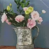 Flowers in Silver Pitcher Diamond Painting