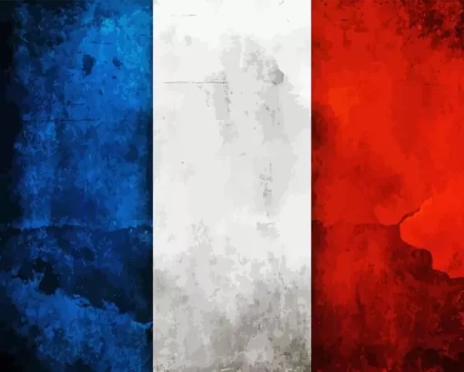 French Flag Colors Diamond Painting