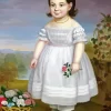 Girl With Flowers Basket Diamond Painting