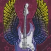 Guitar with Wings Art Diamond Painting