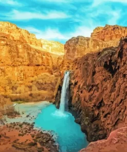 Havasu Falls Landscape Diamond Painting