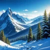 Icy Mountains Diamond Painting