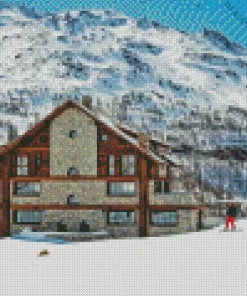 Snowy Italian Alps Diamond Painting