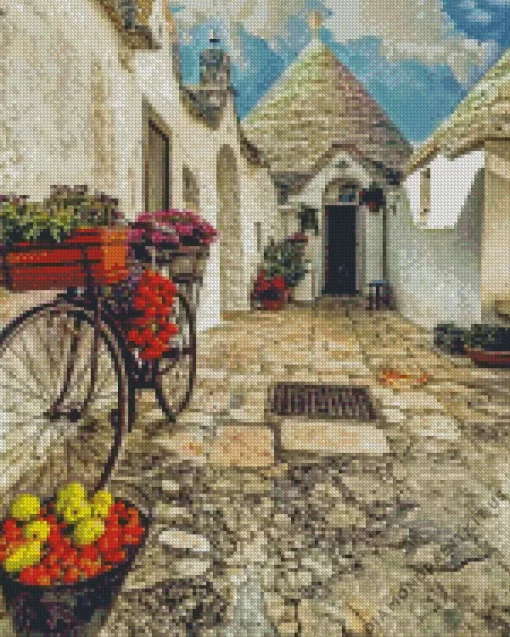 Italy Alberobello Town Diamond Painting