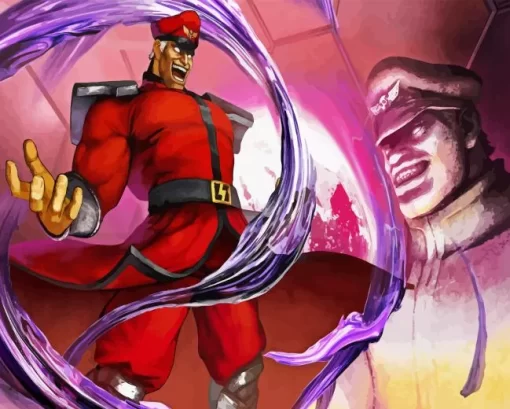 M Bison Character Diamond Painting