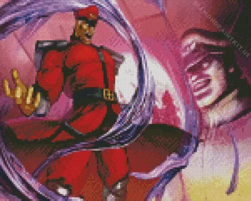 M Bison Character Diamond Painting