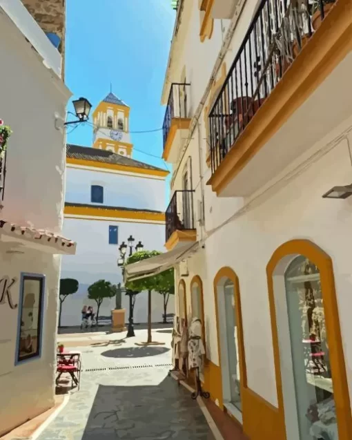 Old Town Marbella Diamond Painting