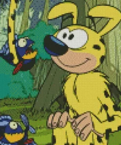 Marsupilami Character Diamond Painting