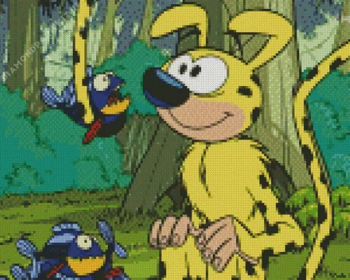 Marsupilami Character Diamond Painting