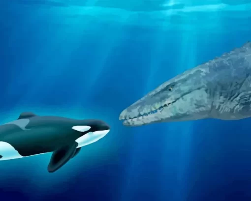 Mosasaurs Reptile Diamond Painting