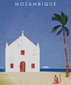 Mozambique Illustration Diamond Painting