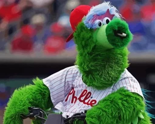 Phillie Phanatic Mascot Diamond Painting