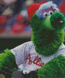 Phillie Phanatic Mascot Diamond Painting