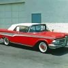 Red Edsel Car Diamond Painting