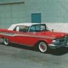 Red Edsel Car Diamond Painting