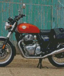 Retro Royal Enfield Interceptor Diamond Painting