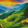 Rice Terraces Landscape Diamond Painting