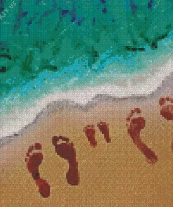 Sea Foot Print Diamond Painting