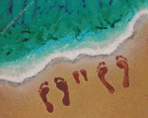 Sea Foot Print Diamond Painting