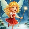 Snow Little Fairy Diamond Painting