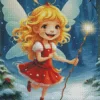 Snow Little Fairy Diamond Painting