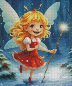 Snow Little Fairy Diamond Painting