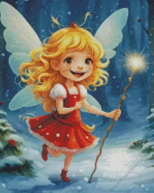 Snow Little Fairy Diamond Painting