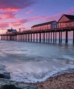 Southwold Pier At Sunset Diamond Painting