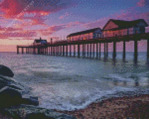 Southwold Pier At Sunset Diamond Painting