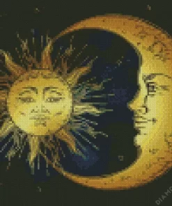 Sun Moon Art Diamond Painting