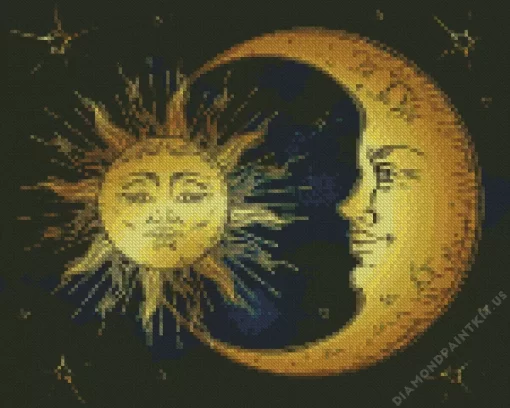 Sun Moon Art Diamond Painting