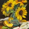 Sunflower and Lemons Art Diamond Painting