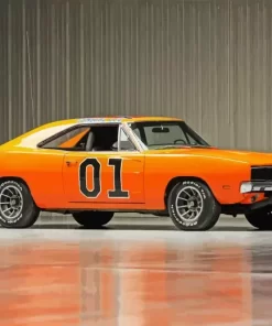 The General Lee Car Diamond Painting