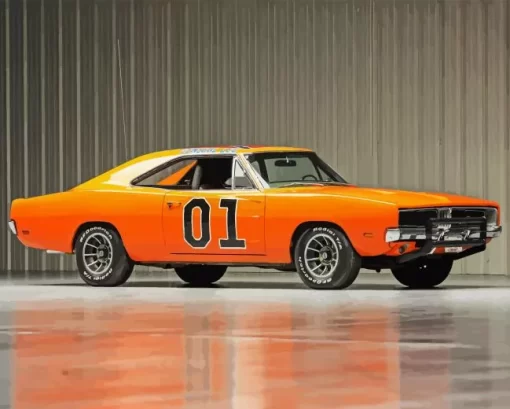 The General Lee Car Diamond Painting