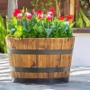 Red Tulips in Barrel Diamond Painting