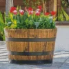 Red Tulips in Barrel Diamond Painting