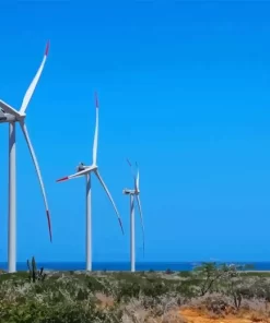 Turbines in Field Diamond Painting