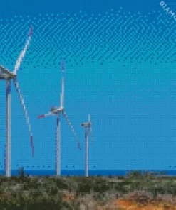 Turbines in Field Diamond Painting