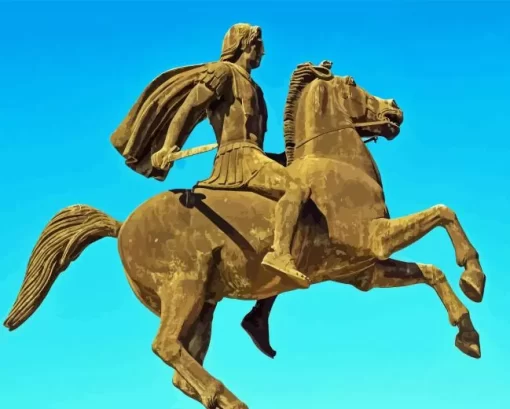 Alexander the Great Statue Diamond Painting