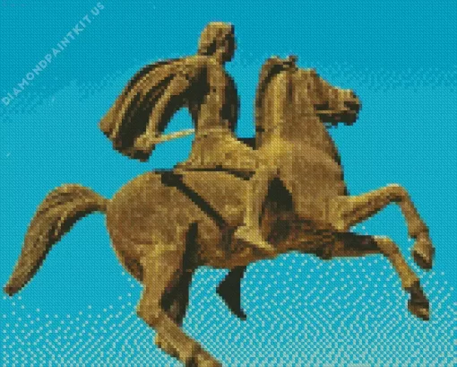 Alexander the Great Statue Diamond Painting